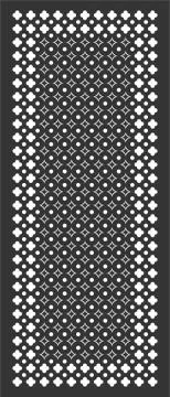 Laser cut cnc panel design for metal, wooden room divider. Stock Illustration