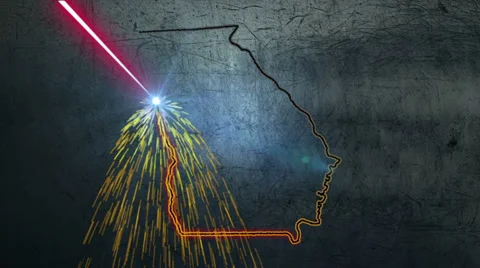 Laser Cut Georgia Stock Footage 37655211