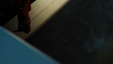 Laser cut leather Stock Footage 99815396