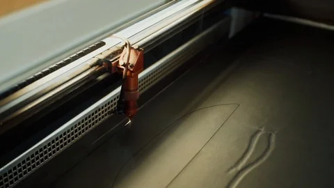 Laser cut leather Stock Footage 99815402