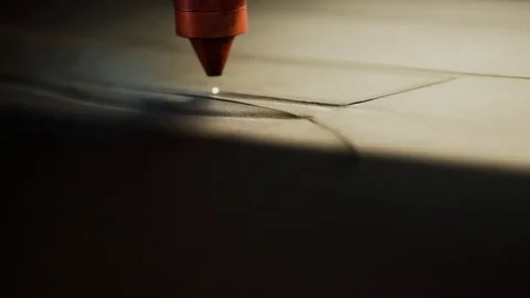 Laser cut leather Stock Footage 99815427