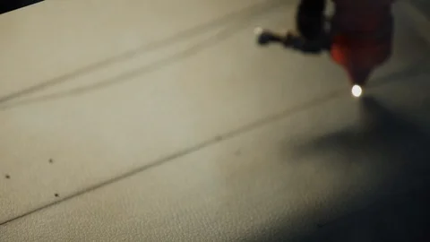 Laser cut leather Stock Footage 99815433