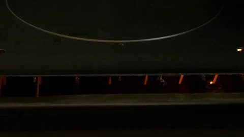 Laser cut machine while cutting the sheet metal with sparks and high precision Stock Footage 77831789