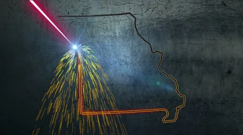 Laser Cut Missouri Stock Footage 37655352