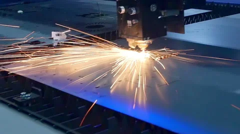Laser cutter  machine Stock Footage 62065240