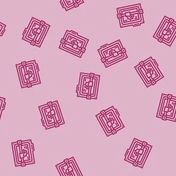 Laser cutter tool work line vector seamless pattern Stock Illustration