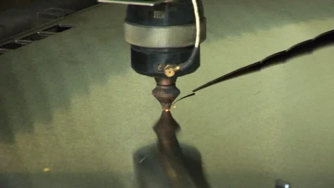 Laser Cutter03 Stock Footage 108855284