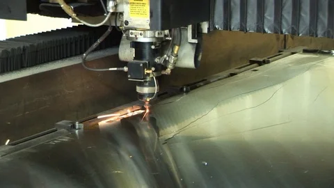 Laser Cutter04 Stock Footage 108855242