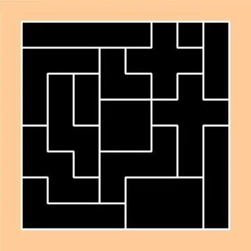 Laser cutting. Arabesque vector panel. Template for interior partition Stock Illustration