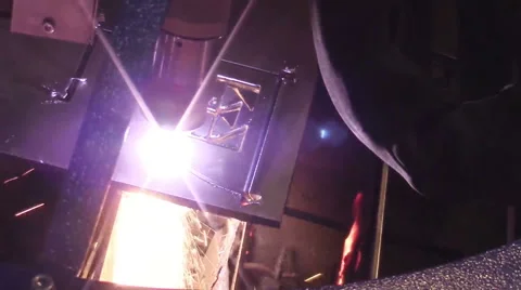 Laser cutting machine Stock-Footage 50387928