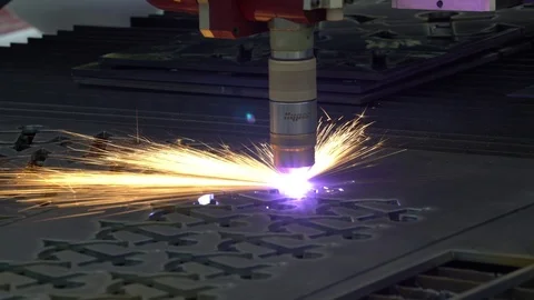 Laser cutting machine Stock-Footage 80898010