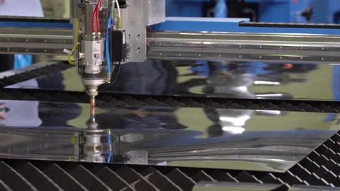 Laser cutting machine 库存影片 88076575