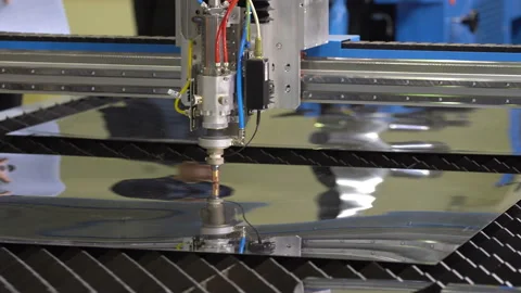 Laser cutting machine 库存影片 88695016