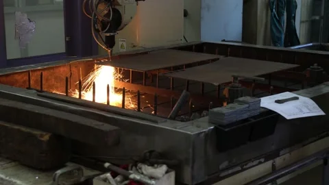 The laser cutting machine Stock Footage 170191528