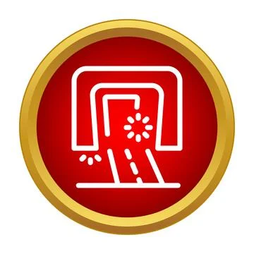 Laser cutting machine industrial technology icon concept Stock Illustration