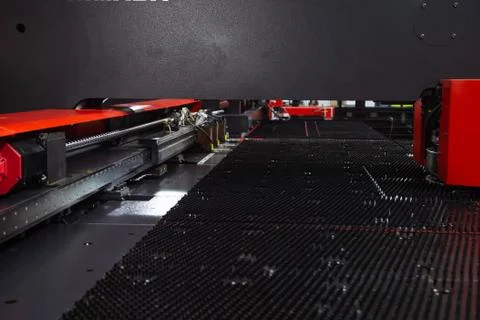 Laser cutting machine Foto stock