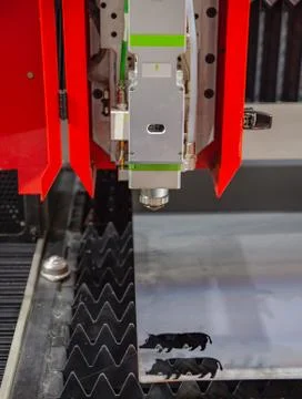 Laser Cutting Machine Stock Photos