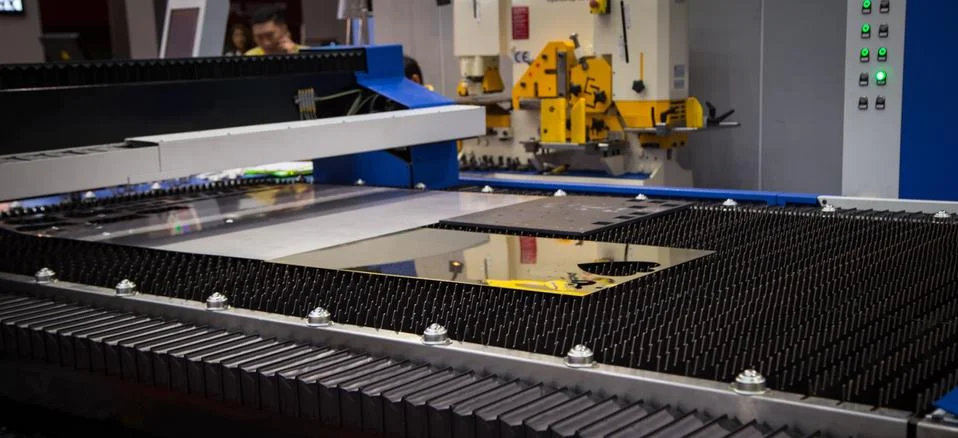 Laser Cutting Machine Stock Photos