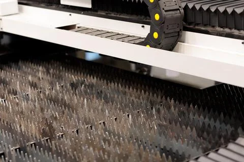 Laser cutting machine Stock Photos