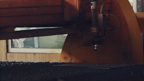 Laser cutting machine processing manufacture technology 스톡 동영상 120981003