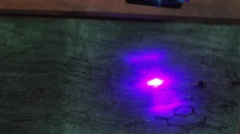 Laser Cutting Machine Technology HD Stock Footage 62649061