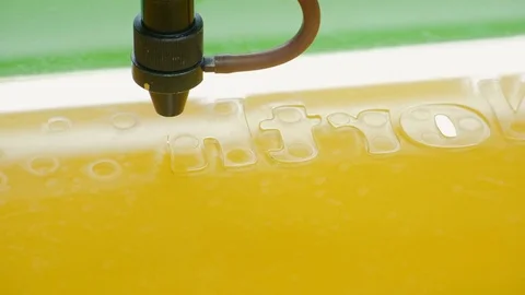 Laser Cutting Machine At Work. Acrylic Plastic Cutting Stock Footage 73224227