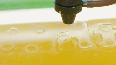 Laser Cutting Machine At Work. Acrylic Plastic Cutting Stock Footage 73225588