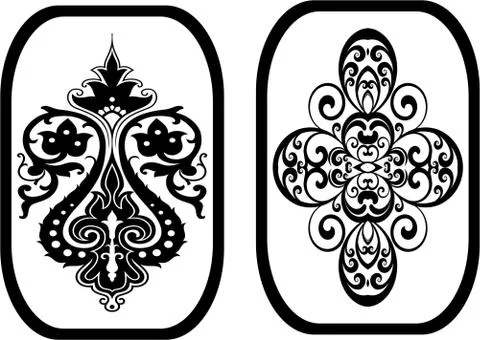Laser cutting set. Woodcut vector trellis panels. Stock Illustration
