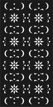 Laser cutting vector panel. Stock Illustration