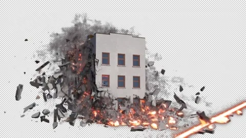 Laser Destroying a Building Vídeos de archivo 138253982