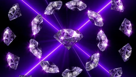 Laser Diamonds - Diamond Circles Stock-Footage 73633071