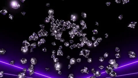 Laser Diamonds - Gravity Stock Footage 73931621