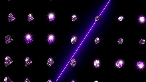 Laser Diamonds - Rotating Pattern Stock-Footage 73926957