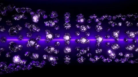 Laser Diamonds - Rotation Tube 2 Stock-Footage 73674341