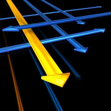 Laser directions Stock Illustration