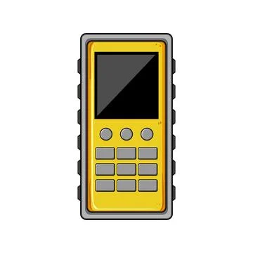 Laser distance meter measuring tools equipment technology イラスト素材