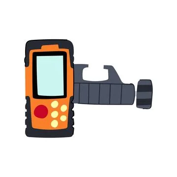 Laser distance meter for precise measurement illustration Stock Illustration