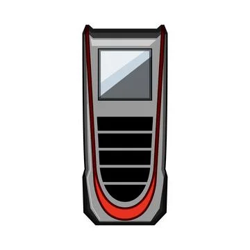 Laser distance meter tool measuring precision distances Stock Illustration