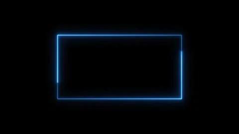 Laser effect neon glowing frame background. repetitive motion animation and.. Stock Footage 303553555