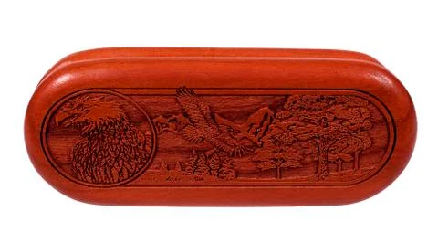 Laser engraved box Stock-Fotos