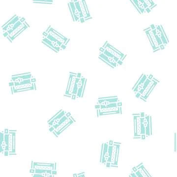 Laser engraving and cutting machine glyph vector seamless pattern Stock Illustration