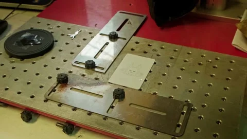 Laser Engraving Machine Stockbeeldmateriaal 253188363