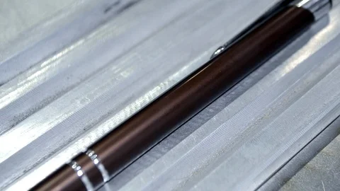 Laser engraving on metal Stock Footage 105059751