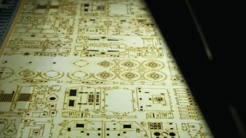 Laser engraving of various figurines for the designer on a special machine Stock Footage 293376070
