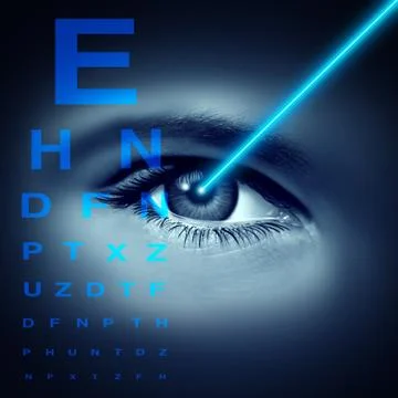 Laser Eye Surgery Ilustración de archivo