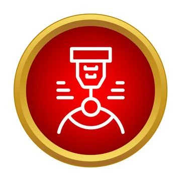 Laser eye surgery vision correction ophthalmology icon Stock Illustration
