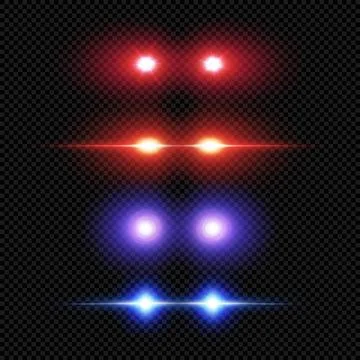 Laser eyes dark background Stock Illustration