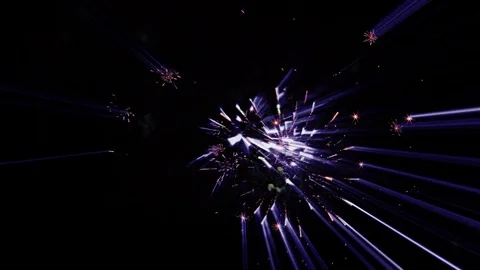 Laser Fireworks - Assorted Colors – Laser Light Stock Footage 84105013