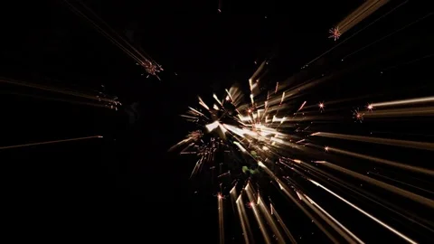 Laser Fireworks - Assorted Colors – Laser Light Stock Footage 84105207