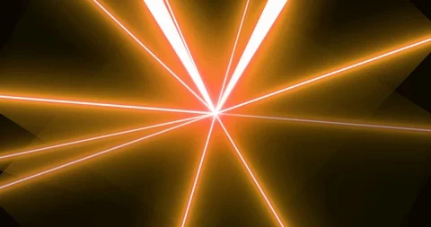 Laser Flash Orange Stock Footage 91786947